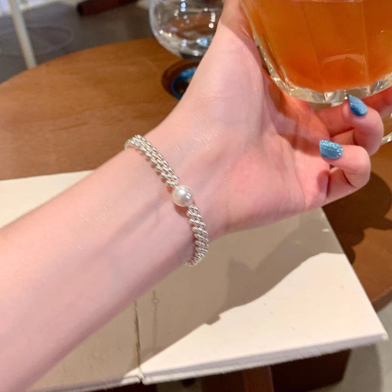 Versatile Beaded Women's Pearl Bracelet Ornament