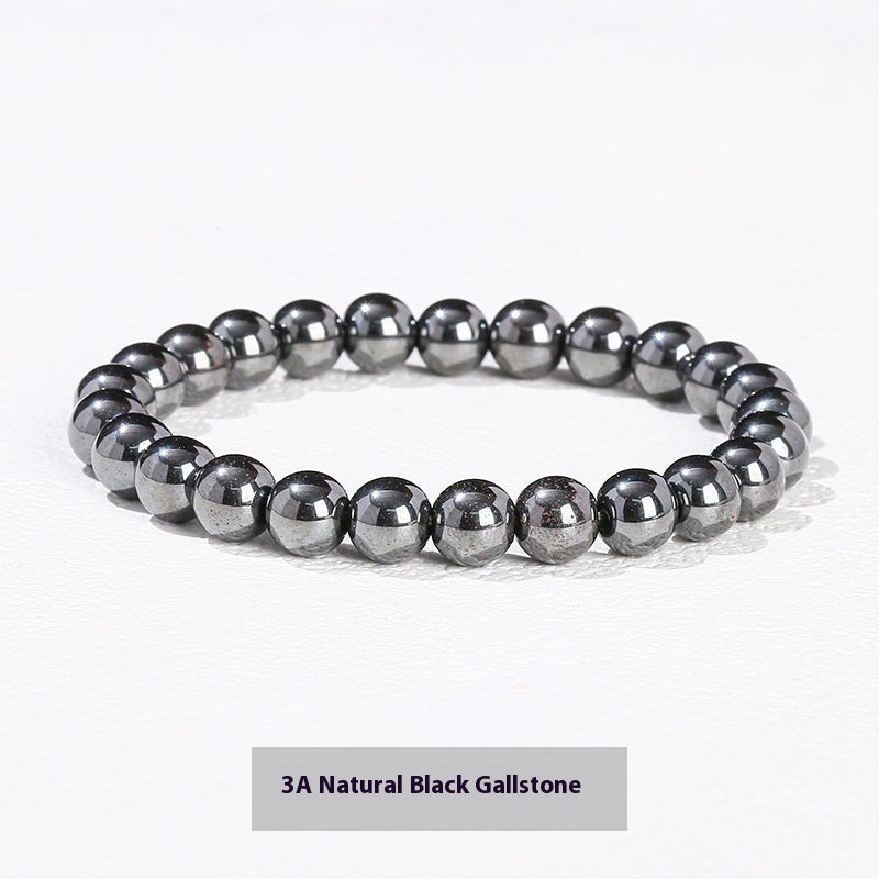 Natural Crystal Simple Single Circle Citrine Bracelet