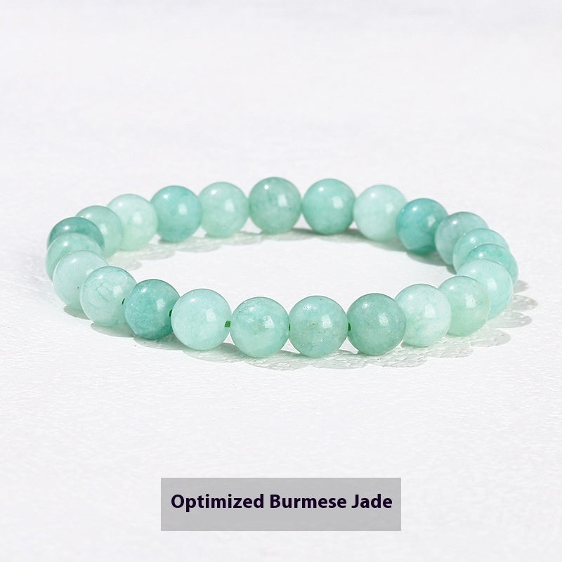 Natural Crystal Simple Single Circle Citrine Bracelet