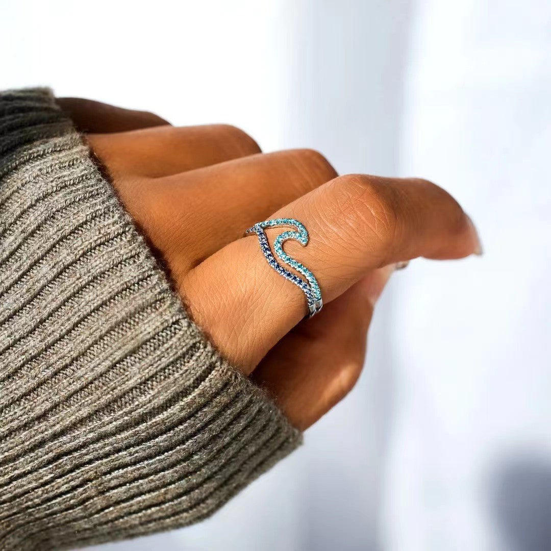 Women's Fashion Personalized New Wave Bracelet Ring