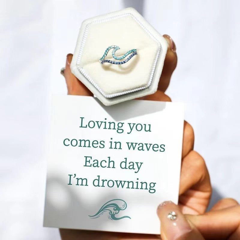 Women's Fashion Personalized New Wave Bracelet Ring