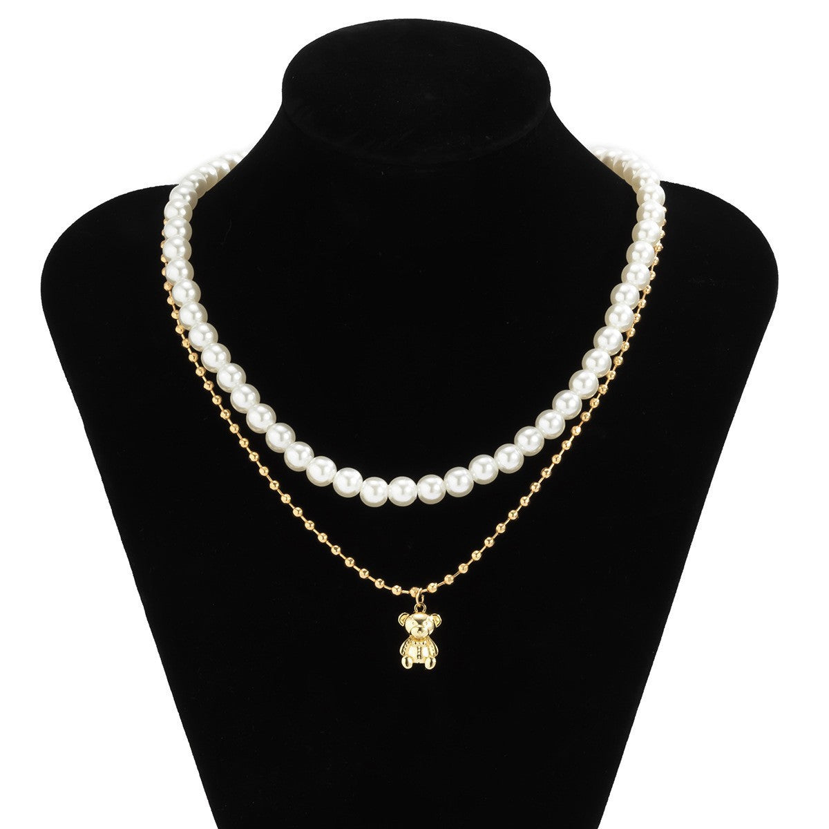 Metal Light Luxury High-grade Sense Necklace And Earrings Suite