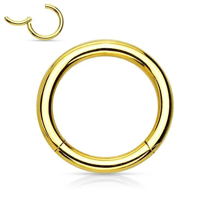 1Pcs Crystal Septum Hoop Clickers Nose Ring Cartilage Piercing Helix Hoop Earring Tragus Jewelry Daith Hoops Rook Earring Lobe