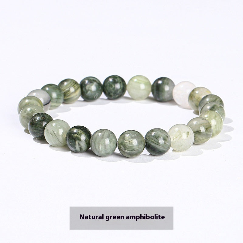 Natural Crystal Simple Single Circle Citrine Bracelet