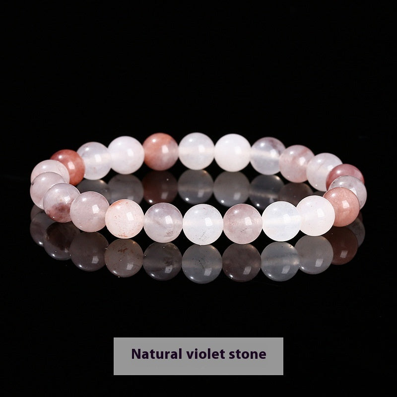 Natural Crystal Simple Single Circle Citrine Bracelet
