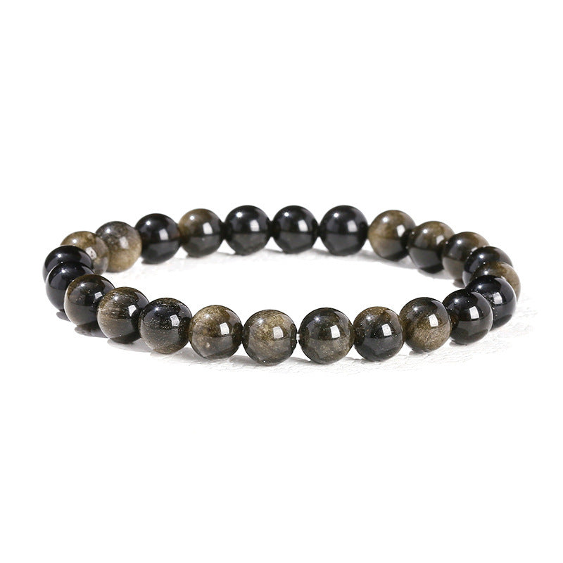 Natural Crystal Simple Single Circle Citrine Bracelet