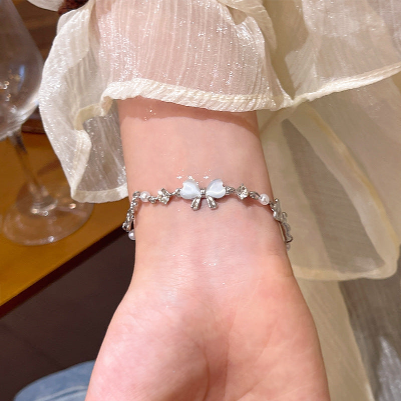 Versatile Beaded Women's Pearl Bracelet Ornament