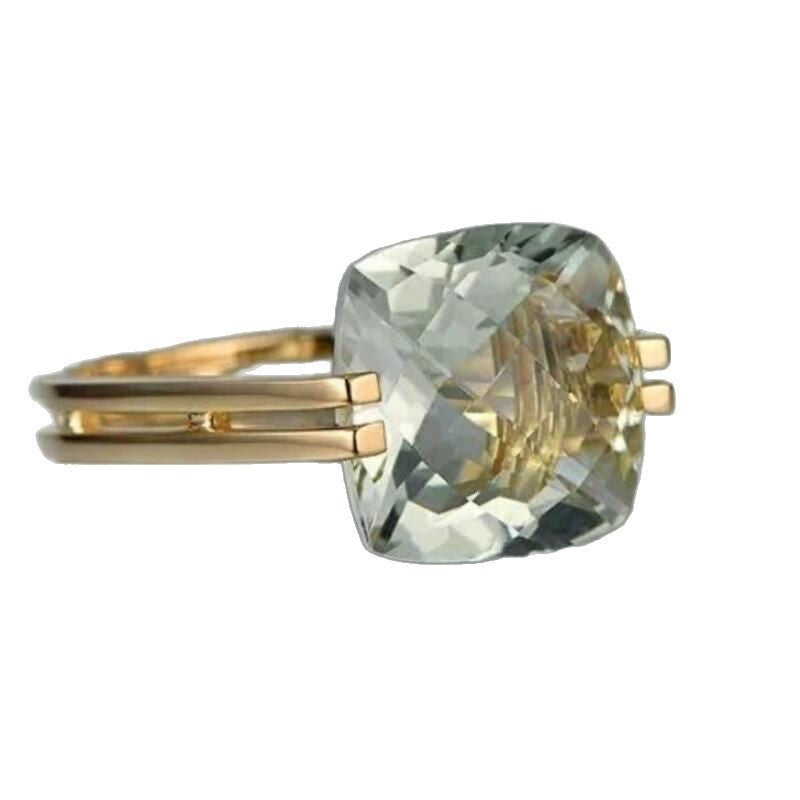 Luxury Micro Inlaid Zircon Simple Ring Women