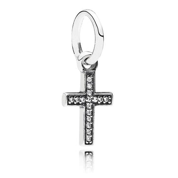 Pandora Symbol of Faith Cross with Clear CZ Pendant – Elegant Gift Jewelry Set