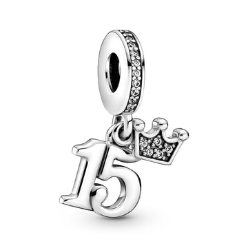 Pandora 15th Birthday Dangle Charm – Elegant Gift Jewelry Set