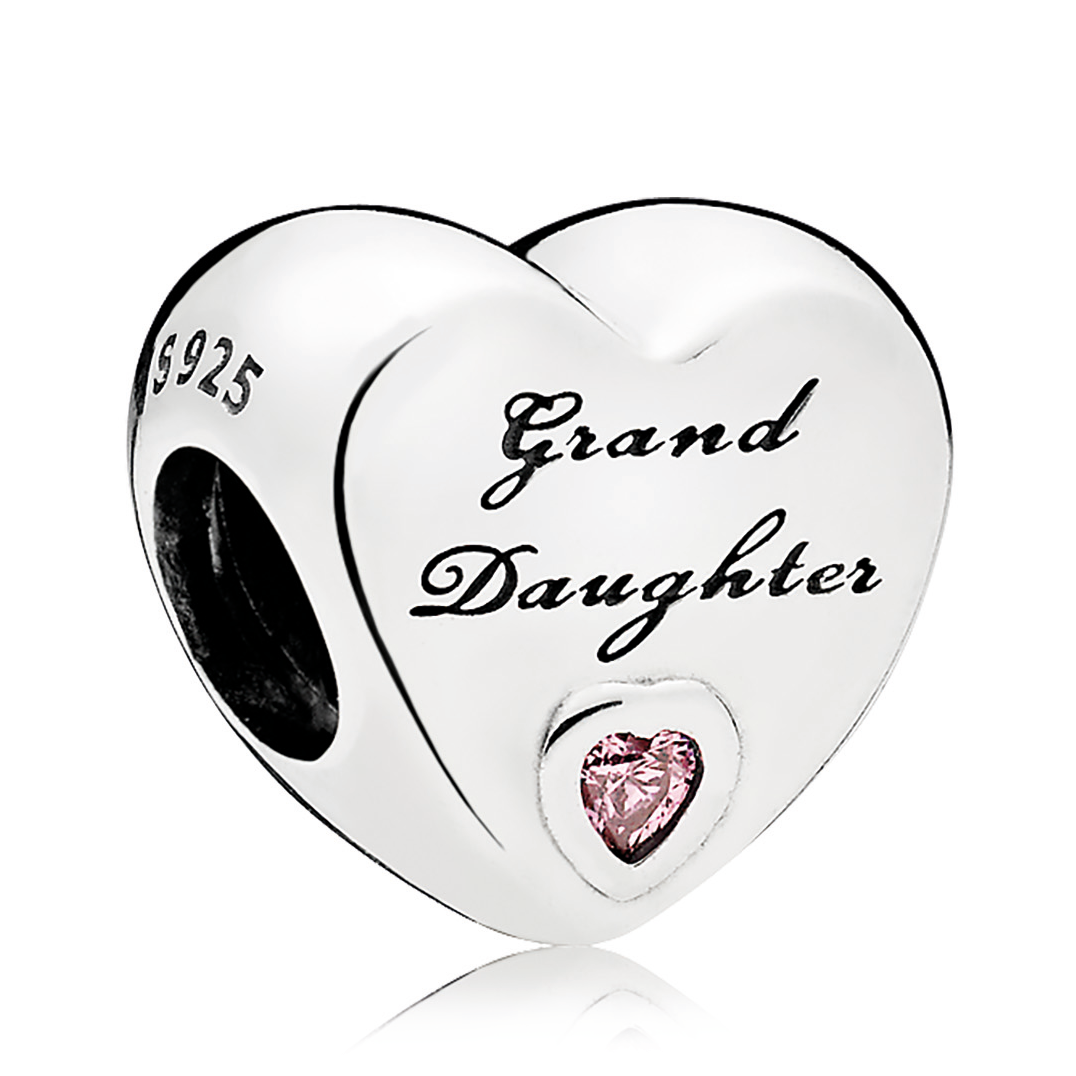 Pandora Granddaughter's Love Pink CZ Charm – Elegant Gift Jewelry Set