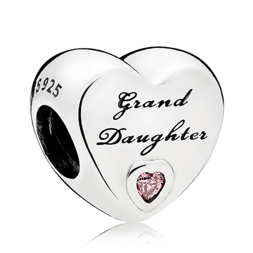 Pandora Granddaughter's Love Pink CZ Charm – Elegant Gift Jewelry Set