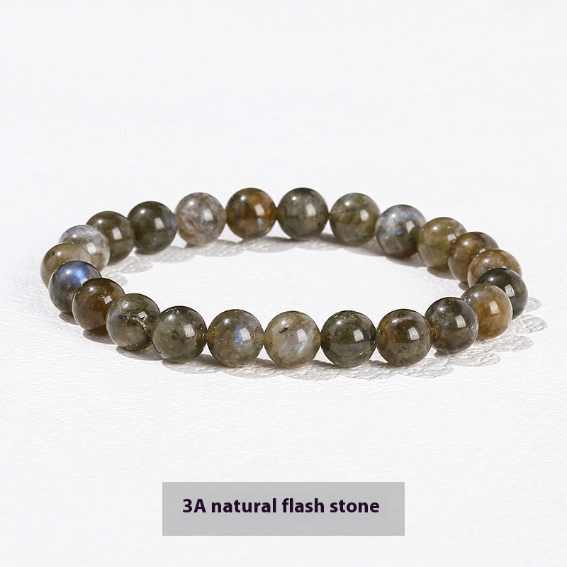 Natural Crystal Simple Single Circle Citrine Bracelet