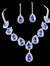 Bridal Jewelry Set Color Rhinestone Necklace
