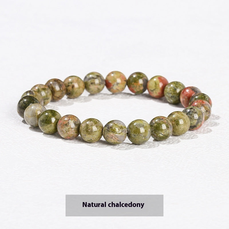 Natural Crystal Simple Single Circle Citrine Bracelet