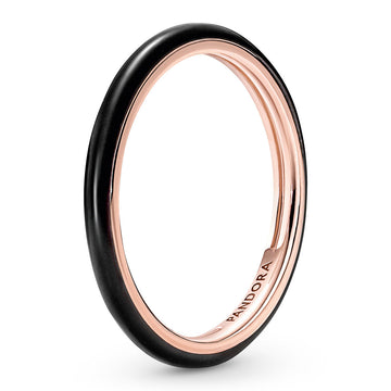 Pandora ME Black Enamel Ring – Elegant Gift Jewelry Set
