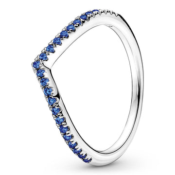 Pandora Sparkling Blue Timeless Wish Ring – Elegant Gift Jewelry Set