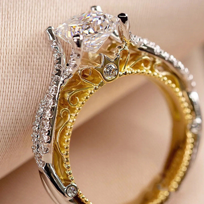 Two-color Ring Female Court Style Fashion