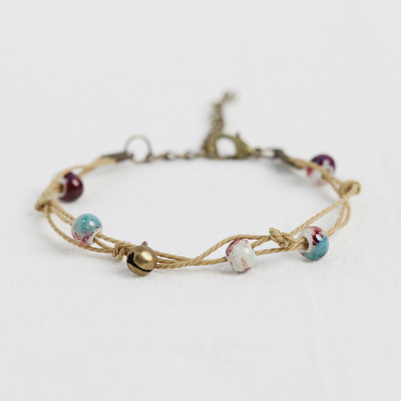 Simple All-match Ceramic Woven Bracelet