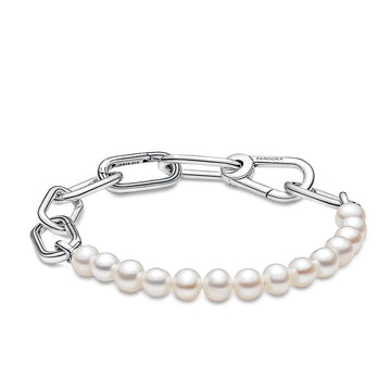 Pandora ME - Freshwater Cultured Pear Link Chain Bracelet – Elegant Gift Jewelry Set