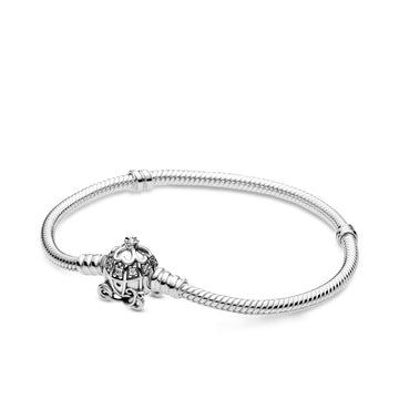 Pandora Disney Cinderella's Pumpkin Coach Clasp Moments Bracelet – Elegant Gift Jewelry Set