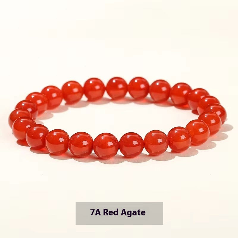 Natural Crystal Simple Single Circle Citrine Bracelet