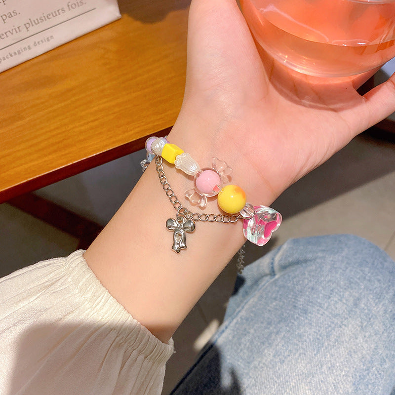 Versatile Beaded Women's Pearl Bracelet Ornament