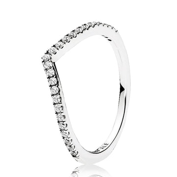Pandora Sparkling Wishbone Ring – Elegant Gift Jewelry Set