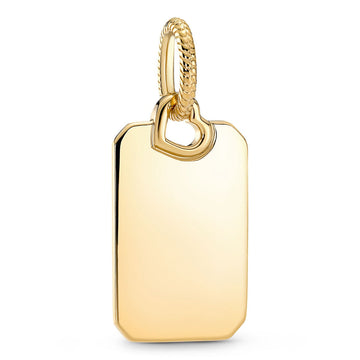 Pandora Engravable Rectangle Tag Pendant – Elegant Gift Jewelry Set