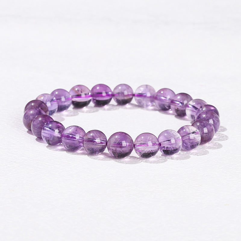 Natural Crystal Simple Single Circle Citrine Bracelet