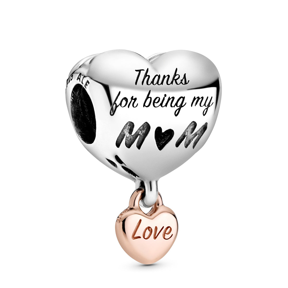 Pandora Love You Mom Heart Charm – Elegant Gift Jewelry Set