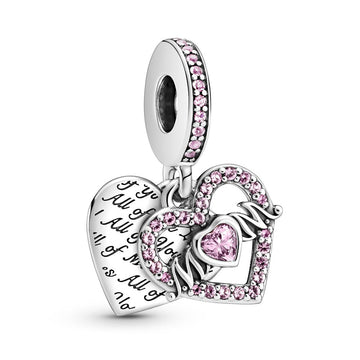 Pandora Pink Heart Mom Dangle Charm – Elegant Gift Jewelry Set