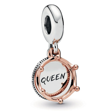 Pandora Queen & Regal Crown Dangle Charm – Elegant Gift Jewelry Set