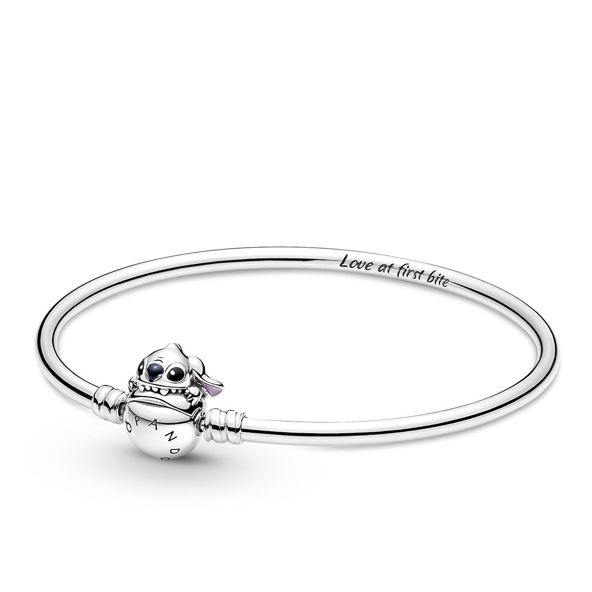 Pandora Disney Biting Stitch Clasp Moments Bangle – Elegant Gift Jewelry Set