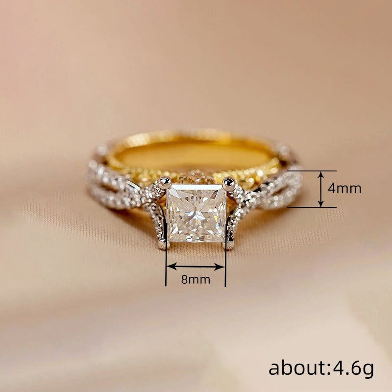 Two-color Ring Female Court Style Fashion