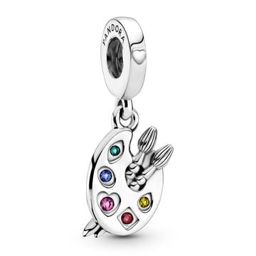 Pandora Artist's Palette Dangle Charm – Elegant Gift Jewelry Set