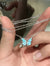 Butterfly Lamp Necklace Female Simple Light Luxury Fashion New Blue Luminous Butterfly Clavicle Chain Female
