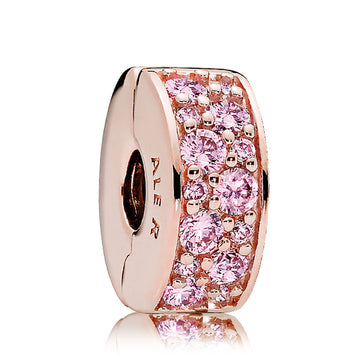 Pandora Pink CZ Shining Elegance Clip – Elegant Gift Jewelry Set