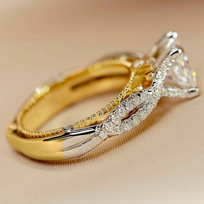 Two-color Ring Female Court Style Fashion