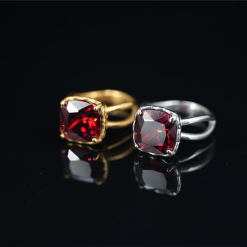 Design Retro Titanium Steel Great Diamond Ring