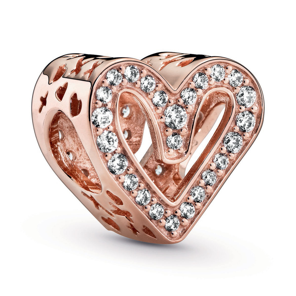 Sparkling Freehand Heart Charm – Elegant Gift Jewelry Set