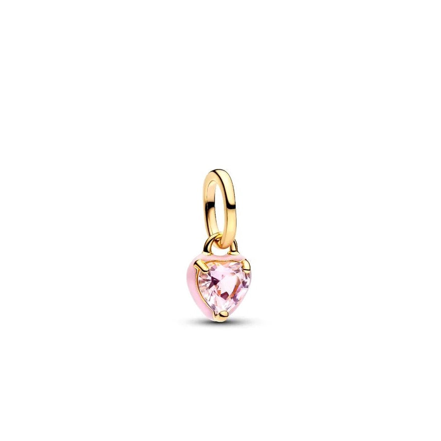 Pandora Pink Chakra Heart Mini Dangle Charm – Elegant Gift Jewelry Set