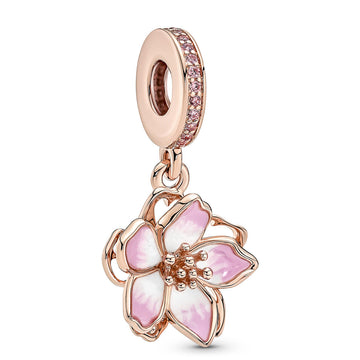 Pandora Cherry Blossom Dangle Charm – Elegant Gift Jewelry Set
