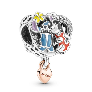 Pandora Disney Ohana Lilo & Stitch Inspired Charm – Elegant Gift Jewelry Set
