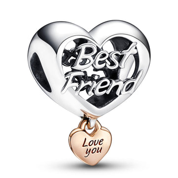Pandora Love You Best Friend Heart Charm – Elegant Gift Jewelry Set