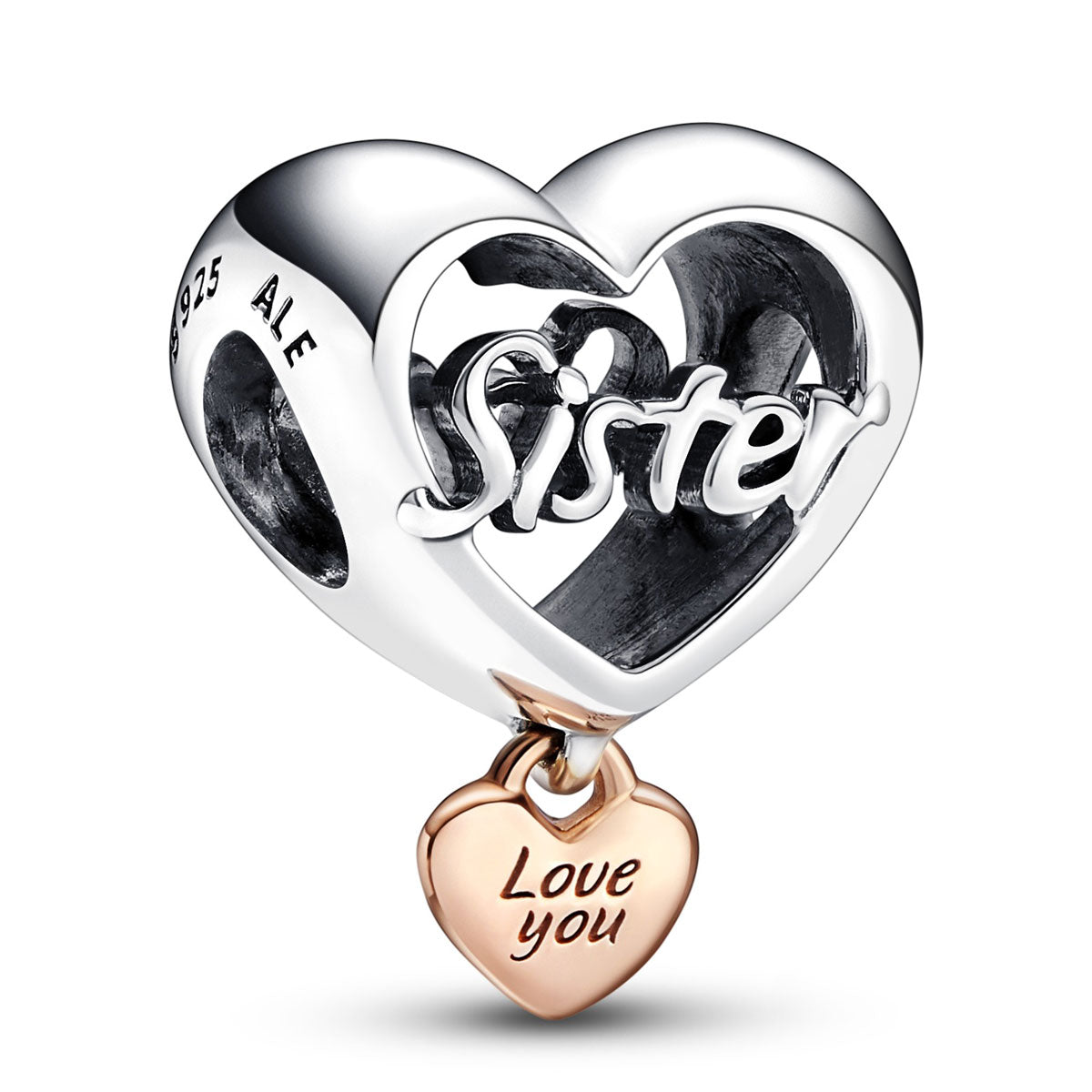 Pandora Love You Sister Heart Charm – Elegant Gift Jewelry Set