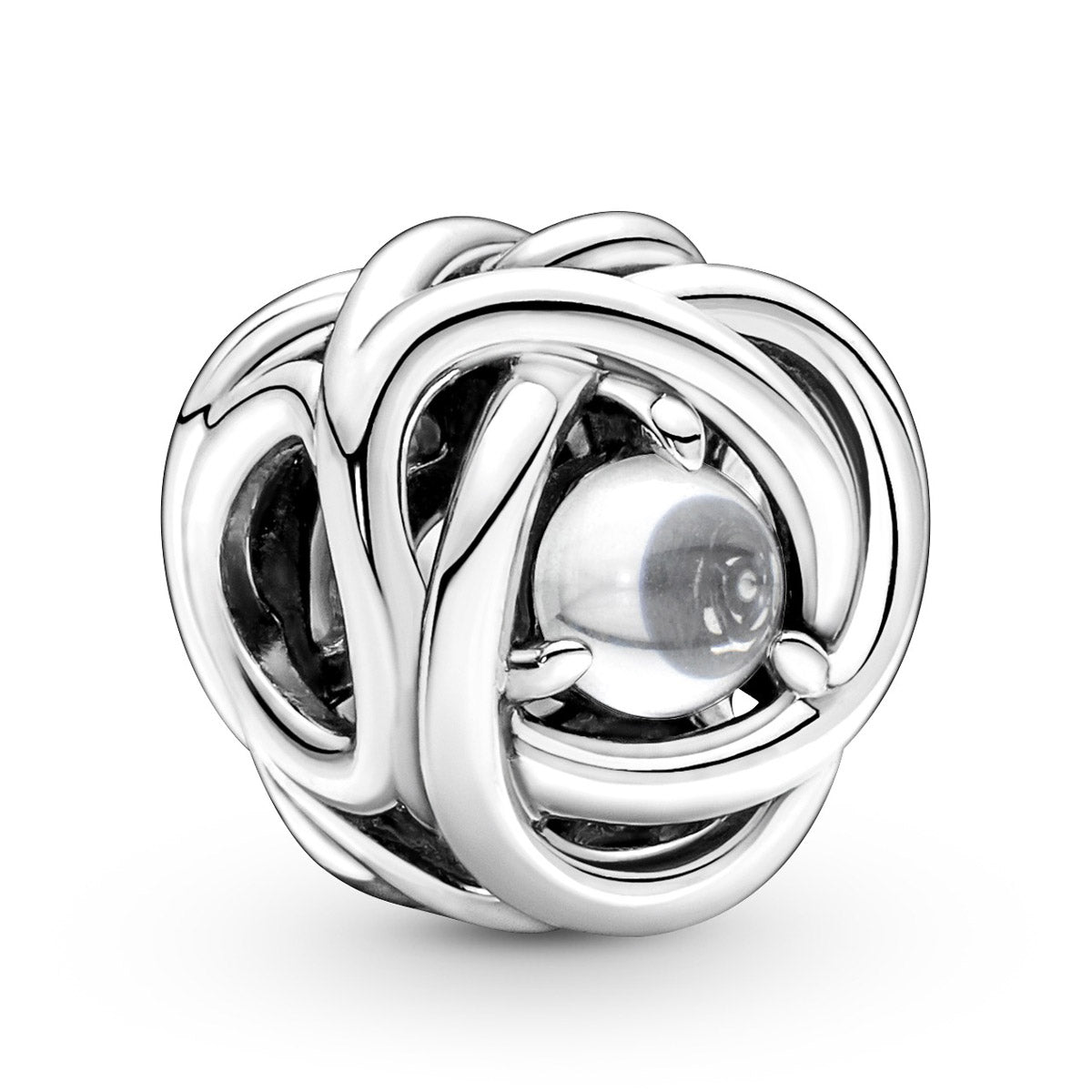 Pandora April - Clear Eternity Circle Charm – Elegant Gift Jewelry Set