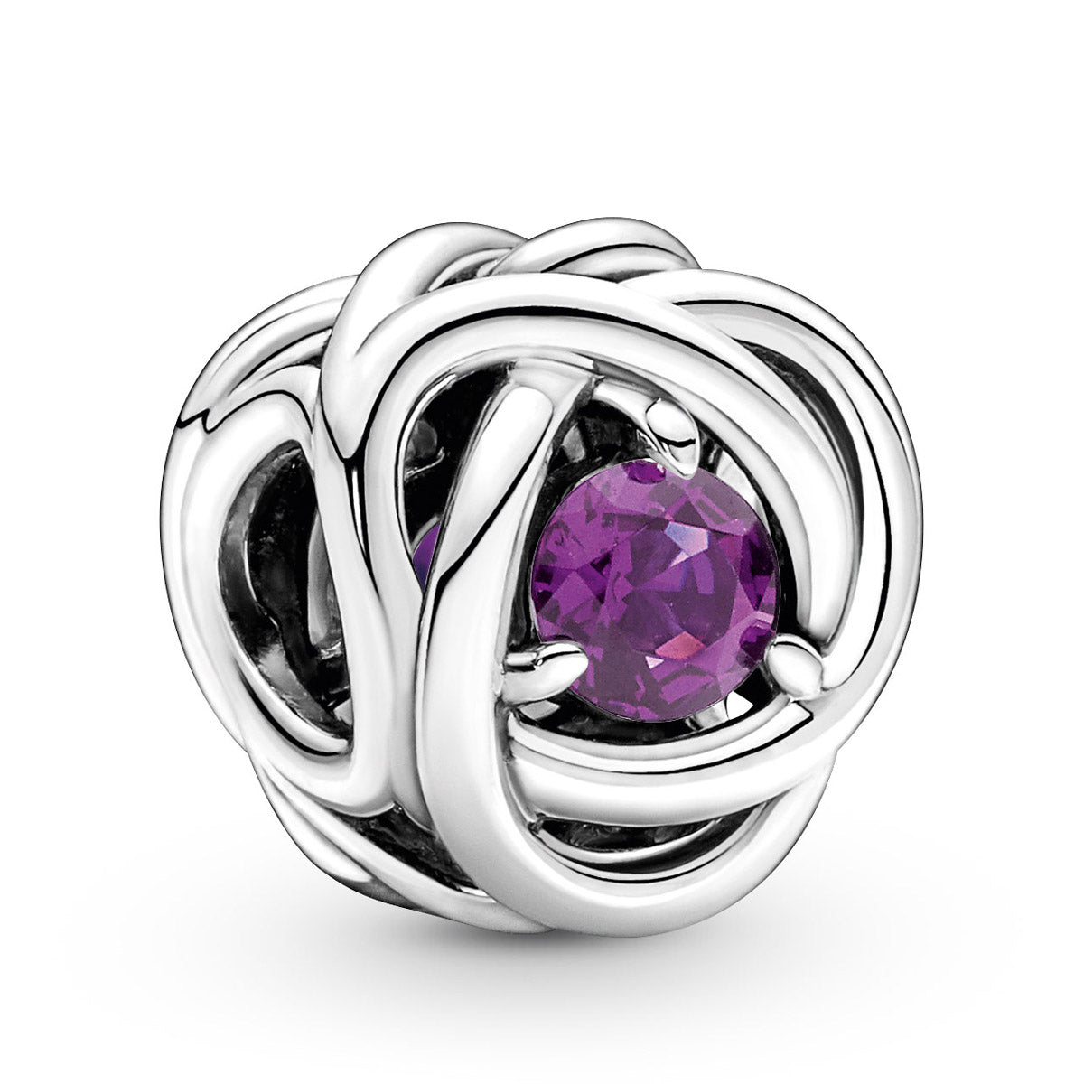 Pandora February - Purple Eternity Circle Charm – Elegant Gift Jewelry Set
