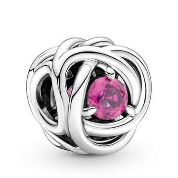 Pandora October - Pink Eternity Circle Charm – Elegant Gift Jewelry Set