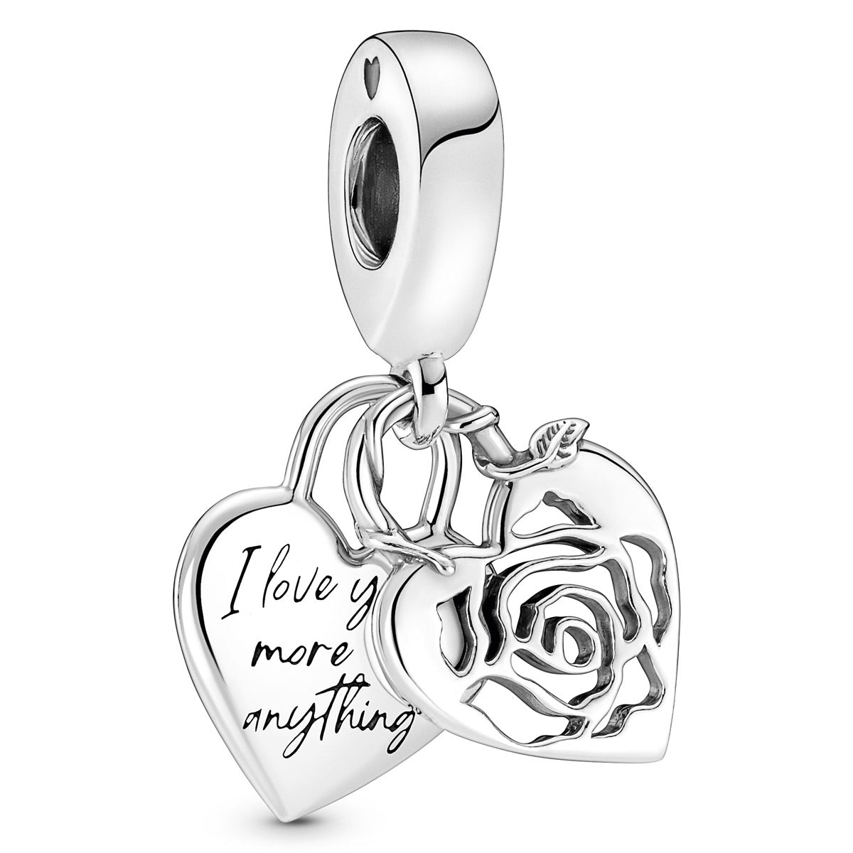 Pandora Rose Heart Padlock Dangle Charm – Elegant Gift Jewelry Set